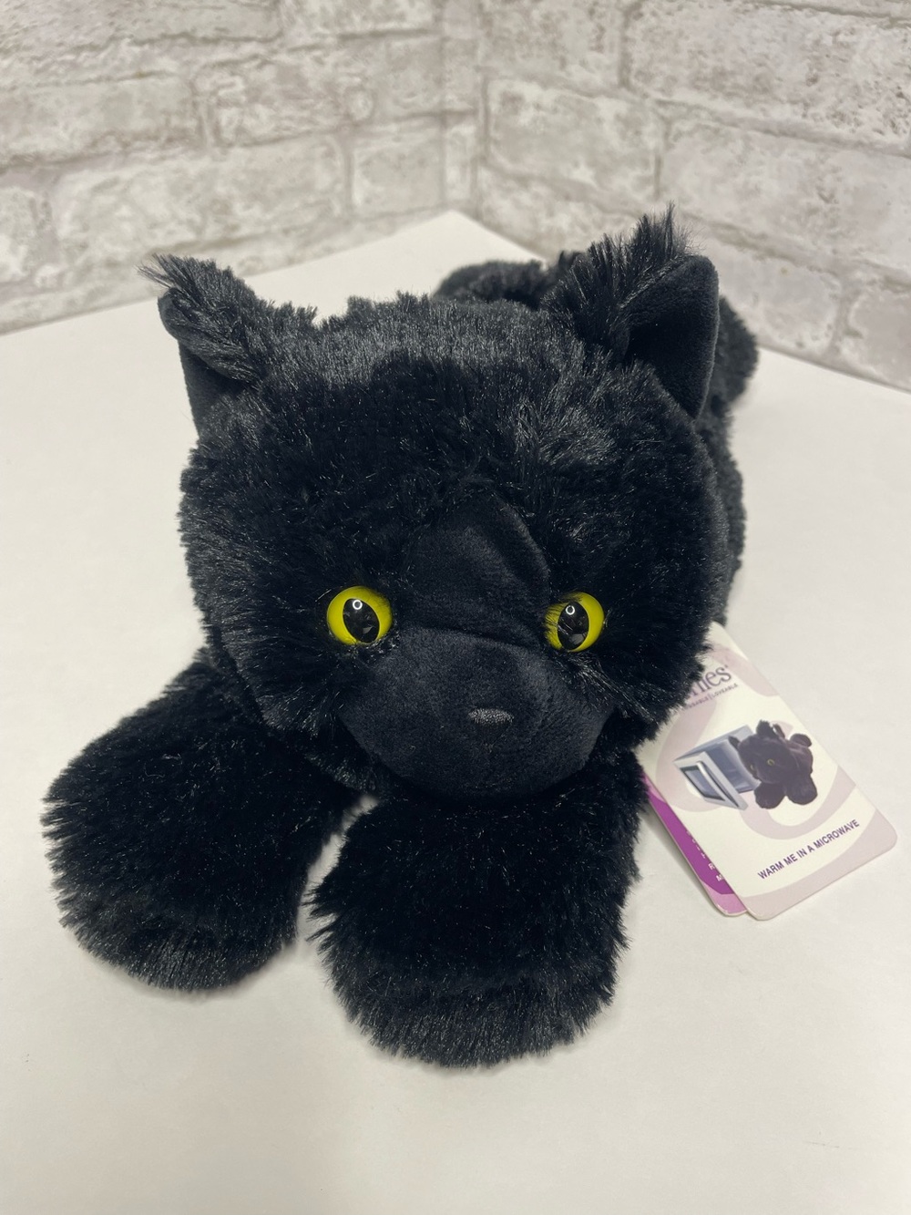 Warmies Plush Black Cat Microwave Heat Freeze Lavender Weighted Plush NWT Lovey